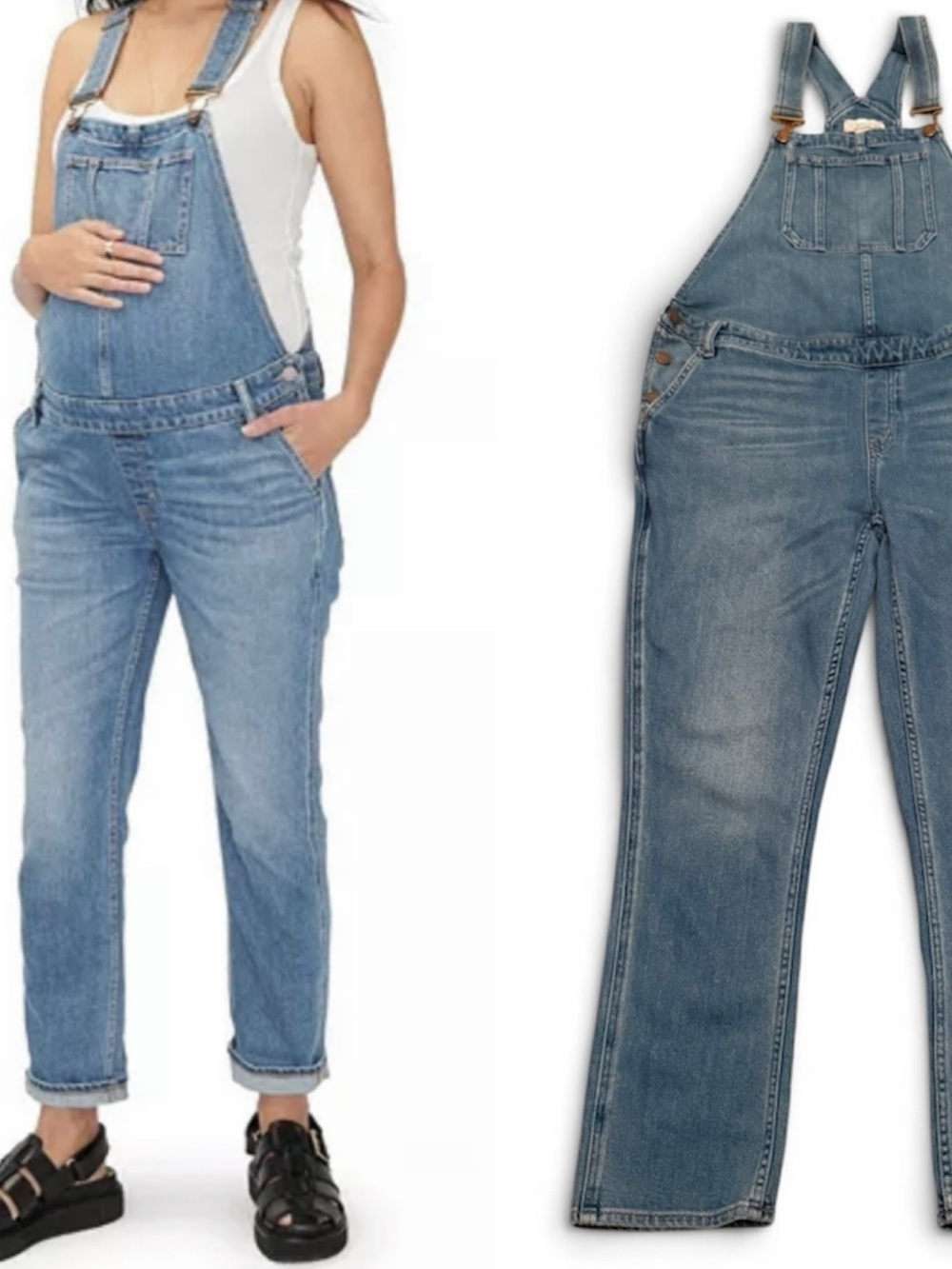 Hatch Blue Denim Overalls Women’s Large